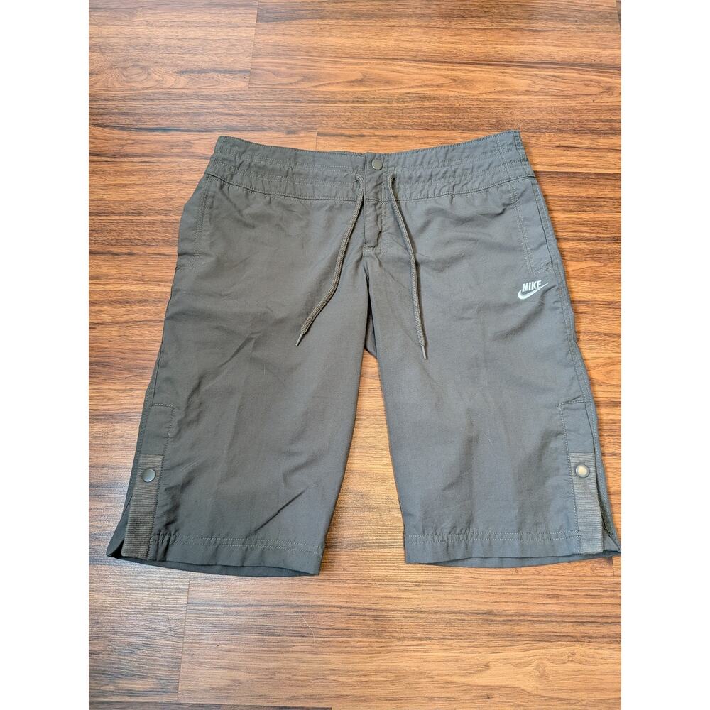Nike Sportswear Olive Drawstring Shorts Size Small 4 Olive Green Athletic Jorts